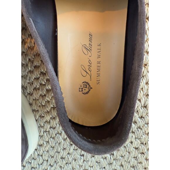 LOWEST $ ONLINE Men’s Loro Piana Brown Suede Summer walk Loafers Size 41 - Picture 12 of 13
